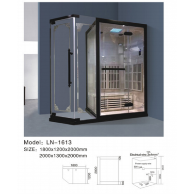 2020 New design sauna steam room for home wood steam bath