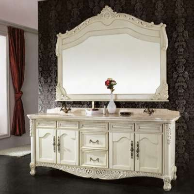 Classic soild wood cabinet design for bathroom