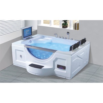 Hot Sale White Acrylic Free Standing Bathroom Massage Whirlpool  Bathtub Bath Tub